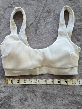 Hollister bikini top white XS